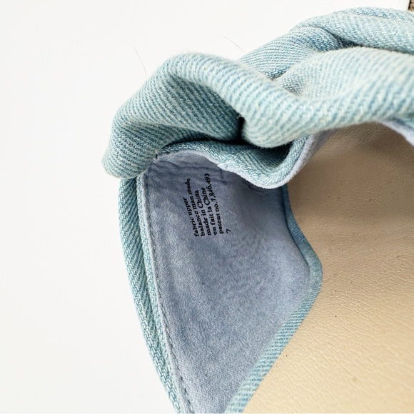 NWOT SEYCHELLES Denim Knot Slide Sandals – Size 7 - Picture 7 of 8